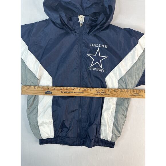 Vintage Dallas Cowboys Mighty Mac Windbreaker Jacket Size Youth Small 8-10 - Picture 7 of 7